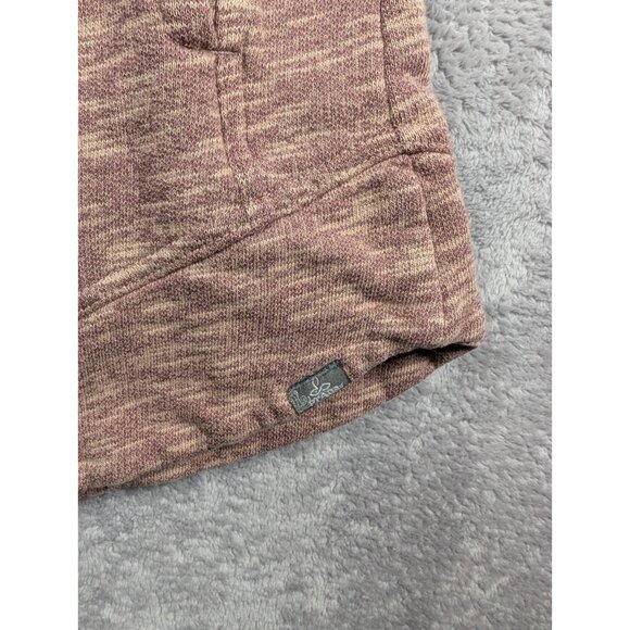 Prana Cowl Neck Top Womens Small Heathered Brown Long Sleeve Knit Outdoor Hiking - Picture 3 of 8